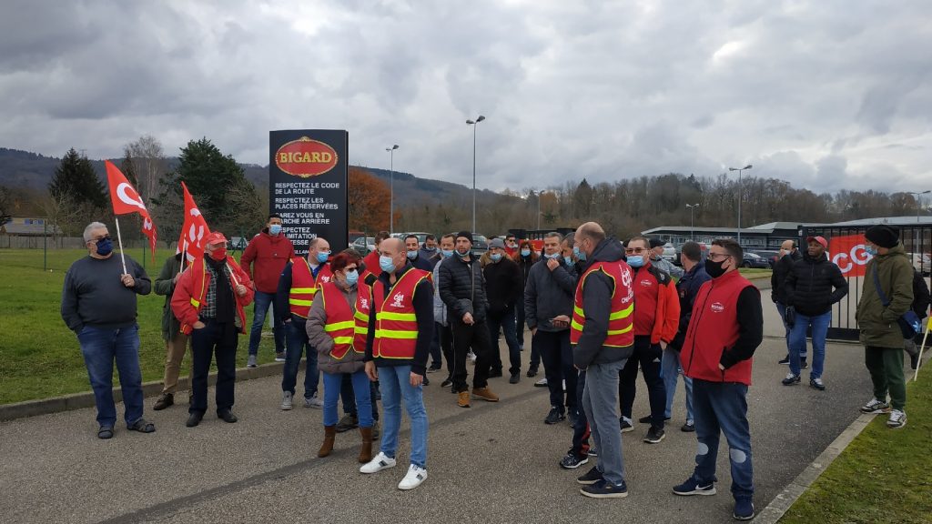 ournée de grève chez Bigard 